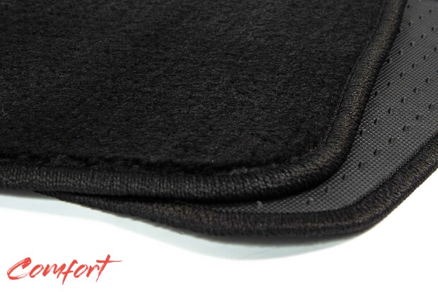 Коврики текстильные "Комфорт" для Mitsubishi Pajero III (suv / V70 (5 дв.)) 2003 - 2006, черные, 3шт.
