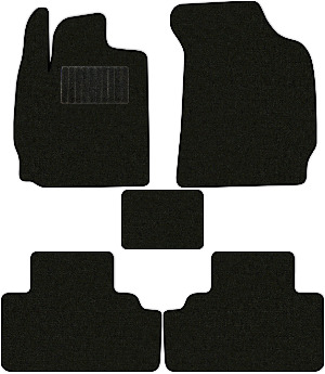 Коврики текстильные "Стандарт" для Ford Maverick (suv / TM1) 2000 - 2004, черные, 5шт.
