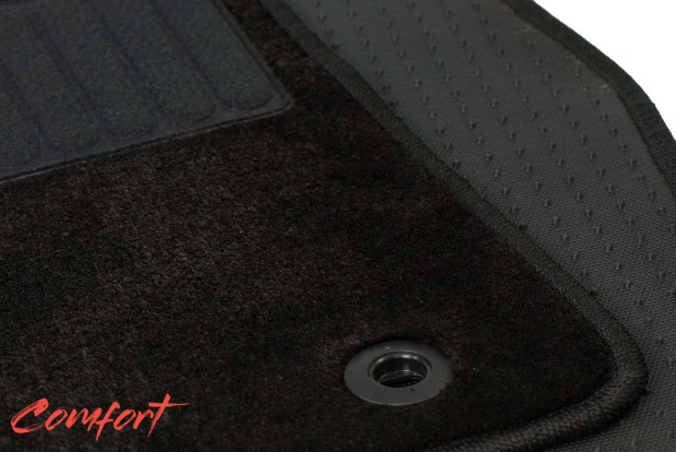 Коврики текстильные "Комфорт" для Subaru Legacy (седан / BN) 2017 - Н.В., черные, 5шт.