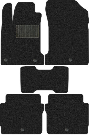 Коврики "Классик" в салон Renault Latitude (седан) 2010 - 2014, темно-серые 5шт.