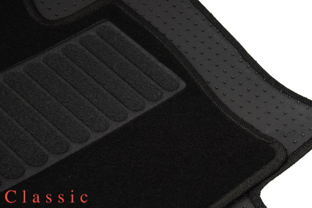 Коврики текстильные "Классик" для Kia Rio III (хэтчбек 5 дв / QB) 2012 - 2015, черные, 2шт.