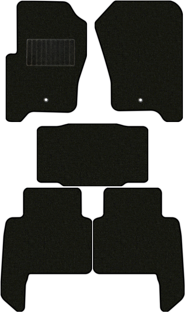 Коврики текстильные "Премиум+" для Land Rover Range Rover Sport I (suv / L320) 2005 - 2009, черные, 5шт.