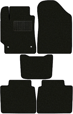 Коврики "Классик" в салон Toyota Camry VII (седан / XV40) 2006 - 2009, черные 5шт.