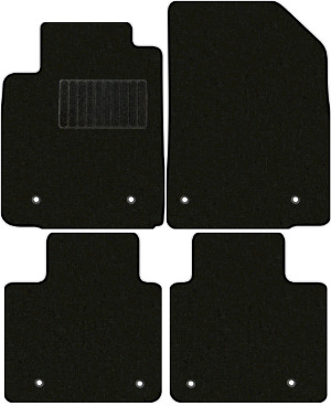 Коврики текстильные "Классик" для Lexus ES350 (седан / XV40) 2009 - 2012, черные, 4шт.