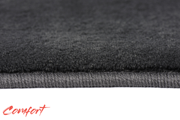 Коврики текстильные "Комфорт" для Chevrolet Aveo II (хэтчбек 5 дв / T300) 2011 - 2015, темно-серые, 5шт.